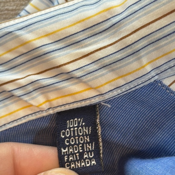 Ted Baker London Striped Dress Shirt in Blue and White - Picture 7 of 8